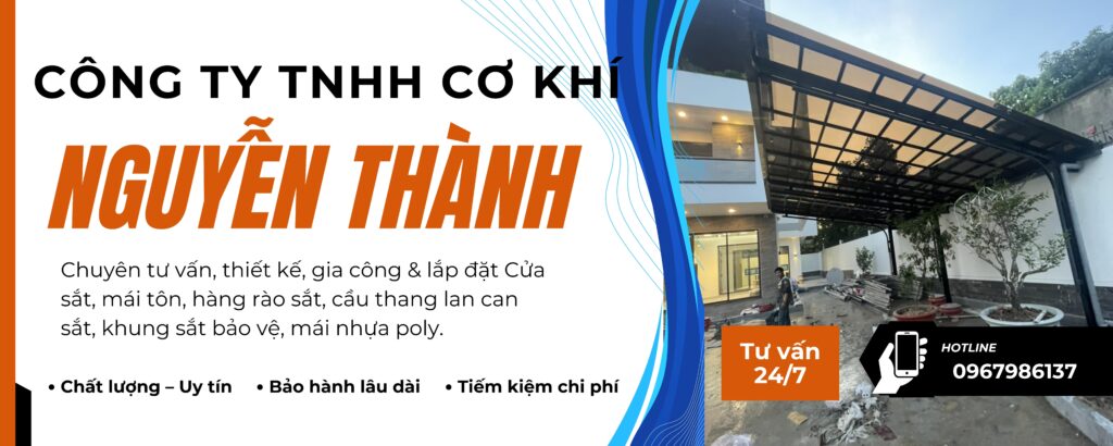 Thợ làm mái poly nhựa chống UV Quận 5 của CƠ KHÍ NGUYỄN THÀNH mang đến giải pháp che mưa nắng ưu việt.