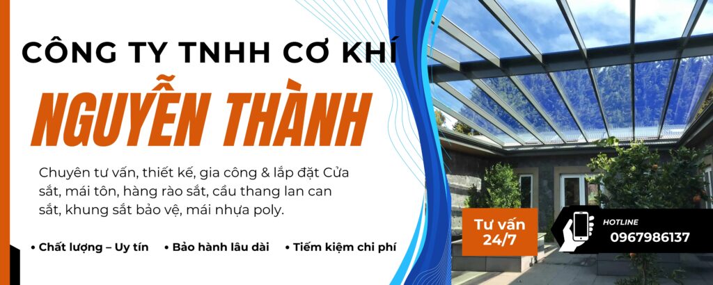 Thợ làm mái poly nhựa chống dột Quận 11 của CƠ KHÍ NGUYỄN THÀNH kính chào quý khách.