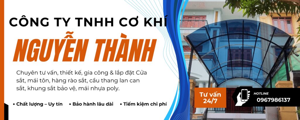 Thợ làm mái poly nhựa decor Gò Vấp của CƠ KHÍ NGUYỄN THÀNH kính chào quý khách.