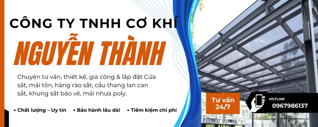 Hãy trao trọn niềm tin cho dịch vụ thợ làm mái poly nhựa chuyên nghiệp của CƠ KHÍ NGUYỄN THÀNH.