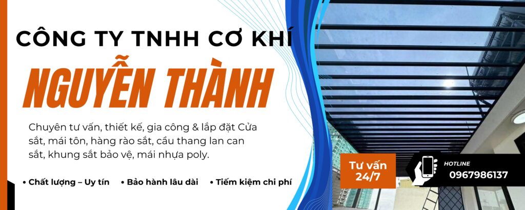 Thợ làm mái poly nhựa nhà vườn Hóc Môn của CƠ KHÍ NGUYỄN THÀNH kính chào quý khách
