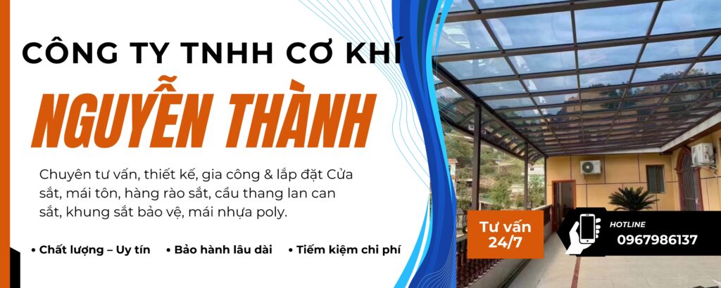 Thợ làm mái poly nhựa Nhà Bè của CƠ KHÍ NGUYỄN THÀNH là đơn vị uy tín hàng đầu.