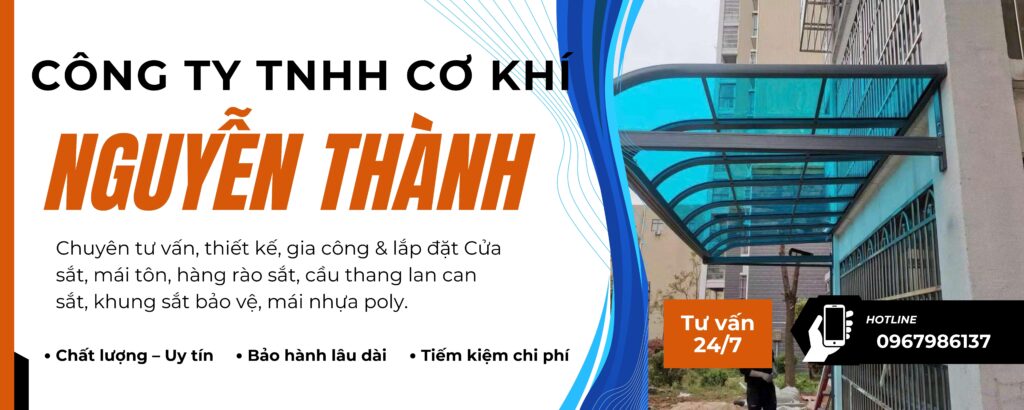 Thợ làm mái poly nhựa Quận 4 của CƠ KHÍ NGUYỄN THÀNH mang đến giải pháp che mưa nắng và lấy sáng thông minh đột phá cho các ngôi nhà hiện đại
