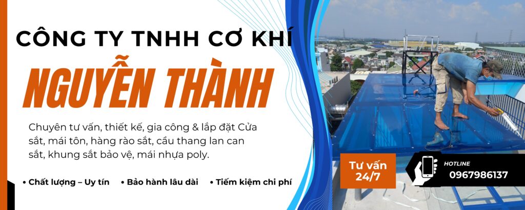 Thợ làm mái poly nhựa chống UV Quận 5 của CƠ KHÍ NGUYỄN THÀNH mang đến giải pháp che mưa nắng ưu việt.