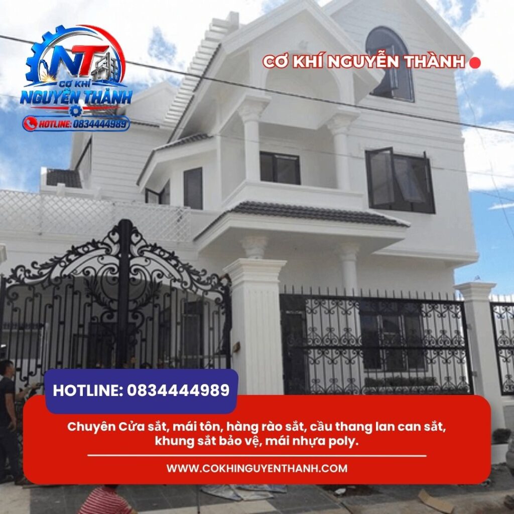 Dịch vụ làm hàng rào sắt Tân Bình của Cơ khí Nguyễn Thành mang lại giải pháp bảo vệ khuôn viên nhà ở toàn diện.
