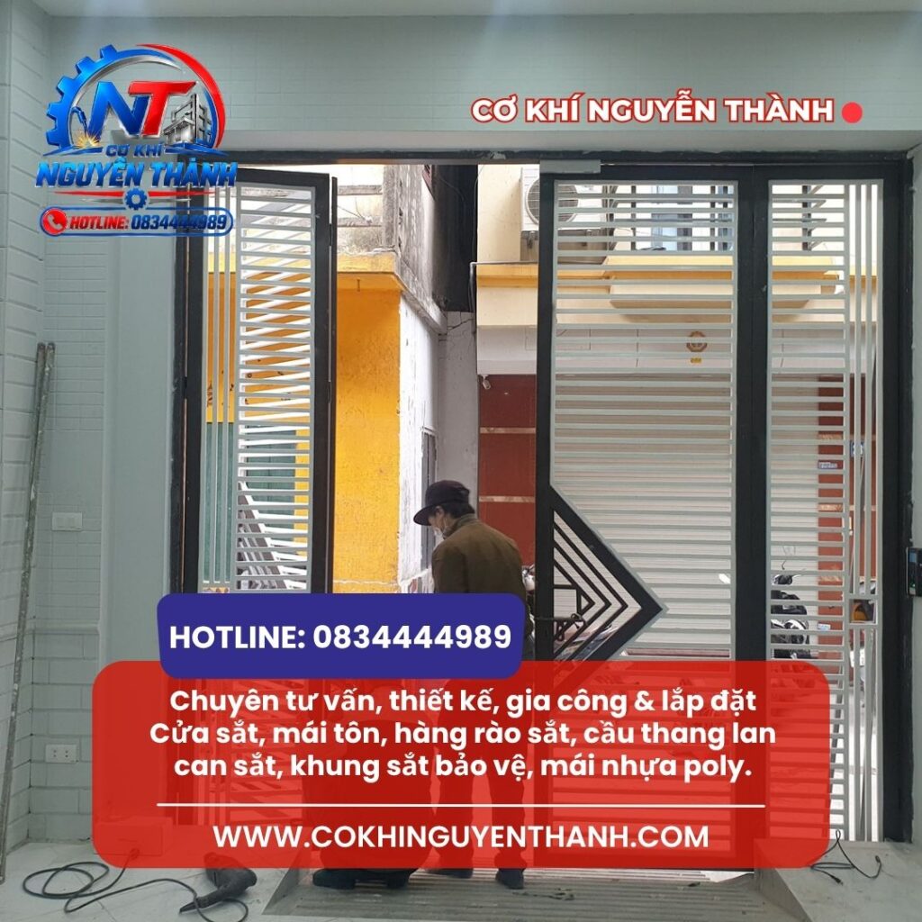 Dịch vụ làm cửa sắt Bình Tân do Cơ khí Nguyễn Thành phụ trách luôn dẫn đầu về độ uy tín cùng hàng trăm thiết kế mẫu hiện đại, giá tốt