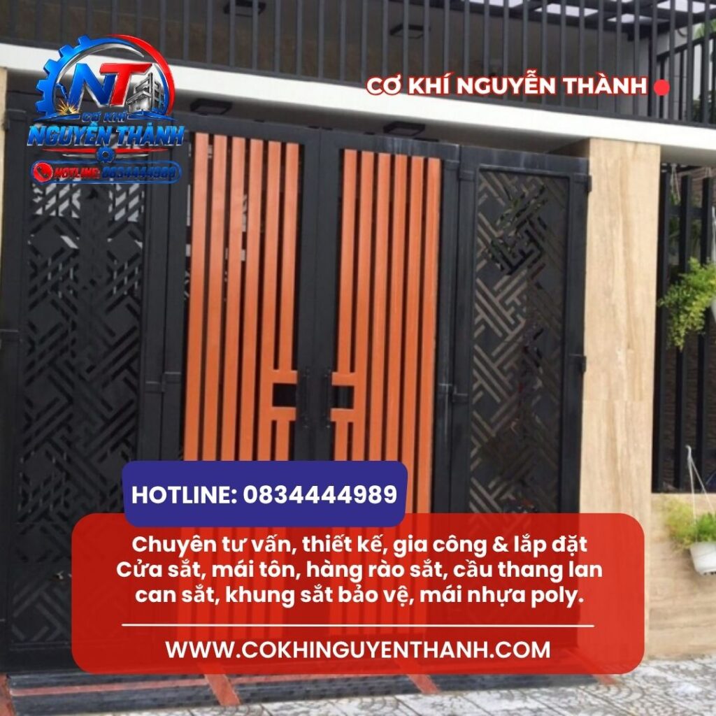 Dịch vụ làm cửa sắt Bình Thạnh của đơn vị Cơ khí Nguyễn Thành luôn mang tới các giải pháp gia công kiên cố đi kèm chính sách báo giá cửa sắt trọn gói