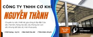 CƠ KHÍ NGUYỄN THÀNH luôn giữ vững vị thế là thương hiệu uy tín hàng đầu tại thành phố Hồ Chí Minh.