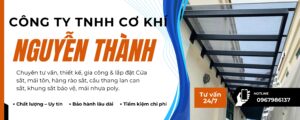 CƠ KHÍ NGUYỄN THÀNH tự hào là địa chỉ cơ khí uy tín hàng đầu tại khu vực phía Nam. C