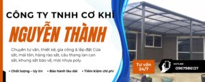Hãy trao trọn niềm tin cho CƠ KHÍ NGUYỄN THÀNH. Quý khách chỉ cần liên hệ số hotline ngay hôm nay để nhận báo giá chi tiết kèm nhiều ưu đãi hấp dẫn!