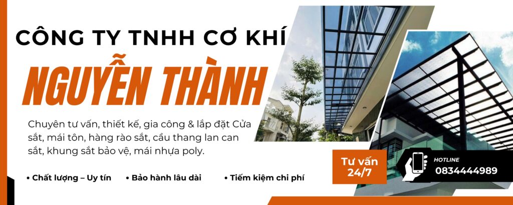 Với nhiều năm kinh nghiệm trong ngành cơ khí xây dựng, sở hữu đội ngũ thợ tận tâm và cam kết sử dụng vật tư chính hãng, Cơ Khí Nguyễn Thành tự tin là người bạn đồng hành tin cậy.
