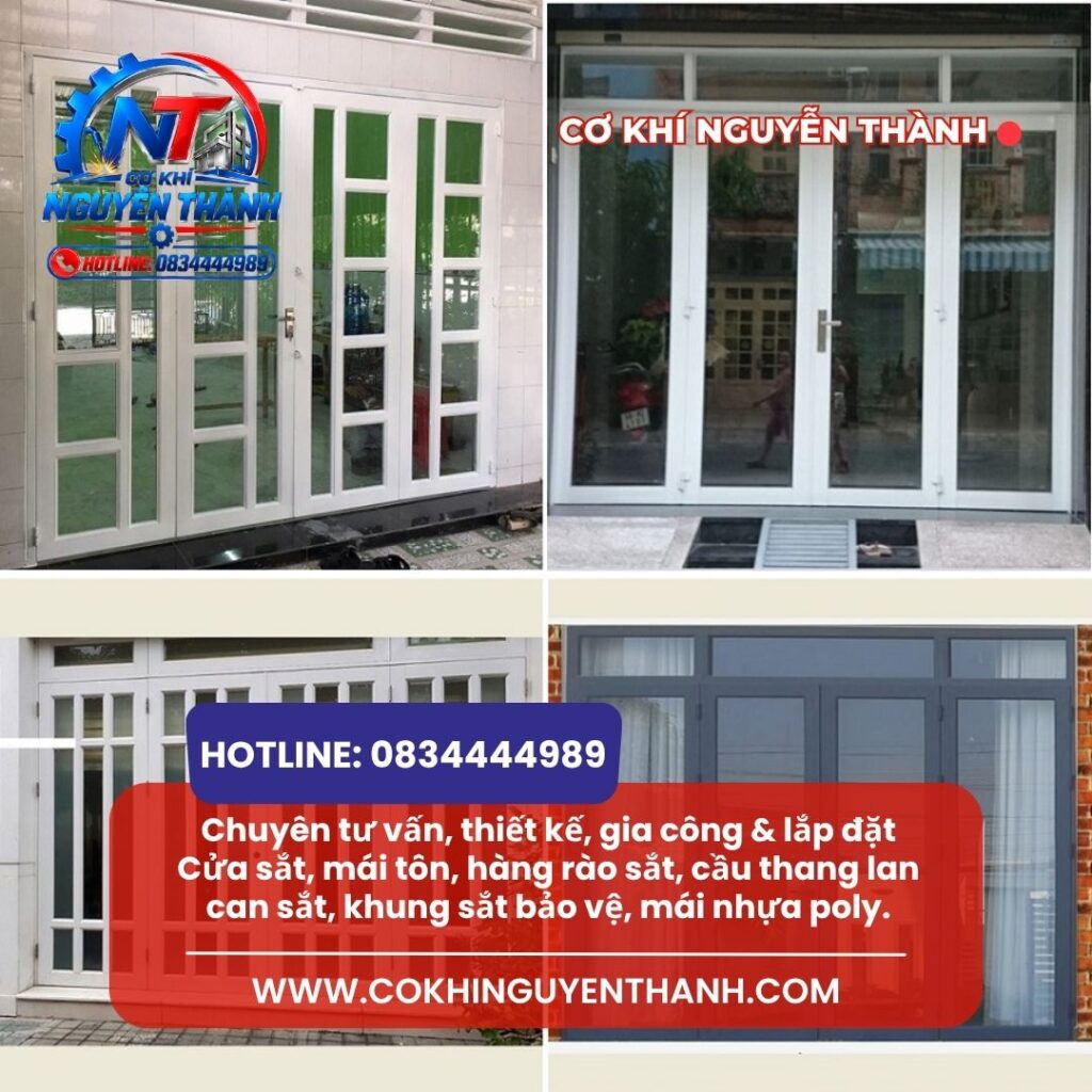 Cơ Khí Nguyễn Thành trực tiếp khảo sát & thi công Nhanh chóng, chuyên nghiệp, giá rẻ hàng đầu tại khu vực Bình Dương, TPHCM và Đồng Nai.