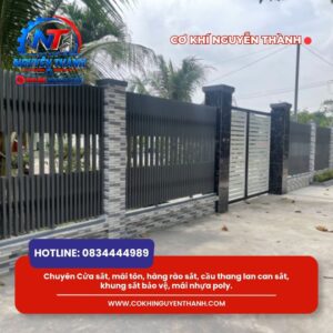 Khung rào sắt hộp vững chắc vừa giúp phòng ngừa trộm cắp vừa tôn vinh vẻ đẹp thanh lịch cho mặt tiền.